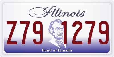 IL license plate Z791279