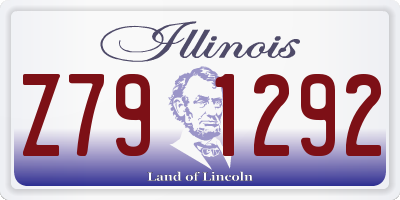 IL license plate Z791292