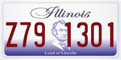 IL license plate Z791301