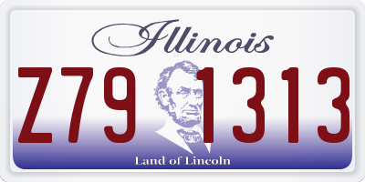 IL license plate Z791313