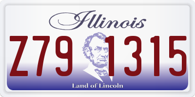 IL license plate Z791315