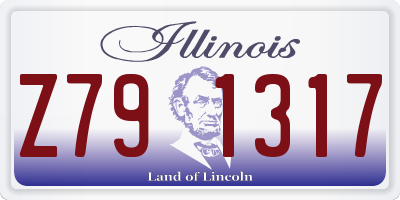 IL license plate Z791317