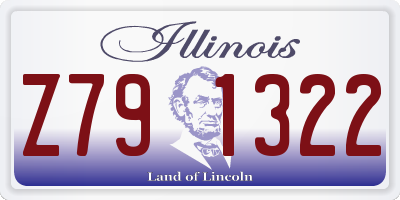 IL license plate Z791322