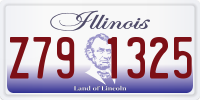 IL license plate Z791325