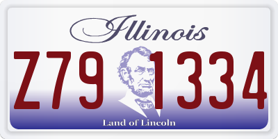 IL license plate Z791334