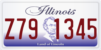 IL license plate Z791345
