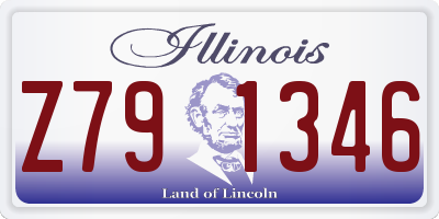 IL license plate Z791346