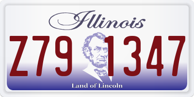 IL license plate Z791347