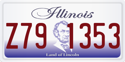 IL license plate Z791353