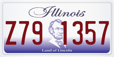 IL license plate Z791357