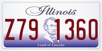 IL license plate Z791360