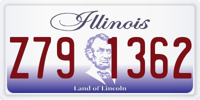 IL license plate Z791362