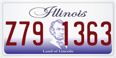IL license plate Z791363
