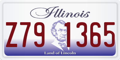 IL license plate Z791365
