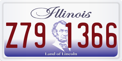 IL license plate Z791366