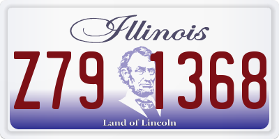 IL license plate Z791368