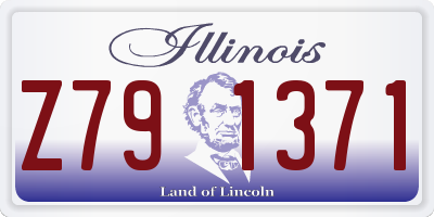 IL license plate Z791371
