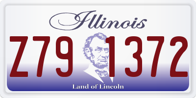 IL license plate Z791372