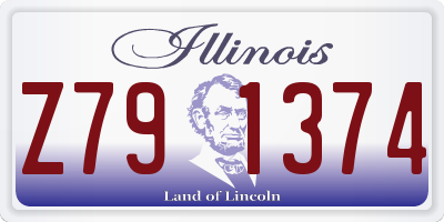 IL license plate Z791374