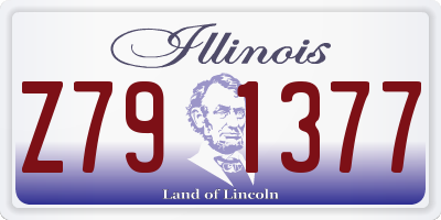 IL license plate Z791377
