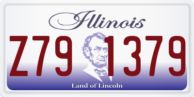 IL license plate Z791379