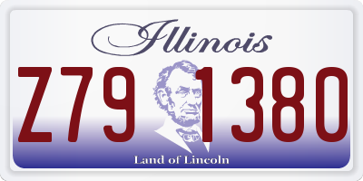 IL license plate Z791380