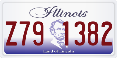 IL license plate Z791382