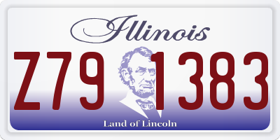 IL license plate Z791383