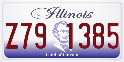 IL license plate Z791385