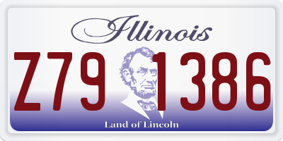 IL license plate Z791386