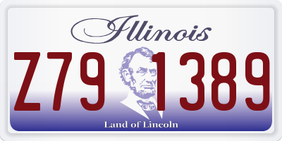 IL license plate Z791389