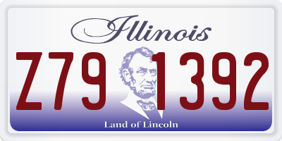 IL license plate Z791392