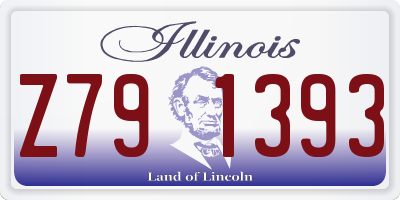 IL license plate Z791393