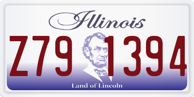 IL license plate Z791394