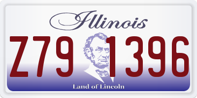IL license plate Z791396
