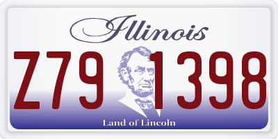 IL license plate Z791398