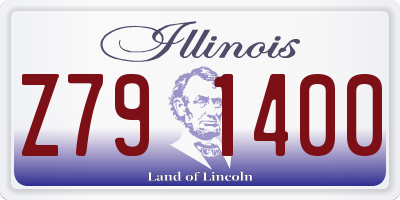 IL license plate Z791400