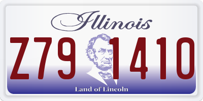IL license plate Z791410