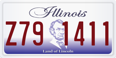 IL license plate Z791411