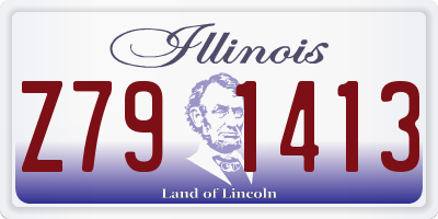 IL license plate Z791413