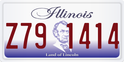 IL license plate Z791414