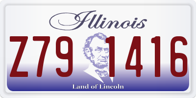 IL license plate Z791416