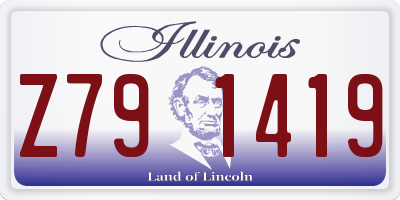 IL license plate Z791419