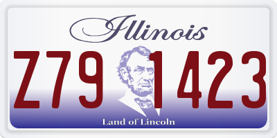 IL license plate Z791423