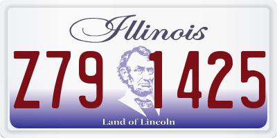 IL license plate Z791425