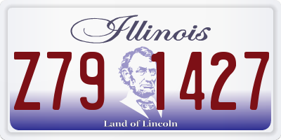 IL license plate Z791427