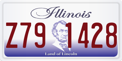 IL license plate Z791428