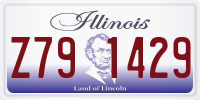 IL license plate Z791429