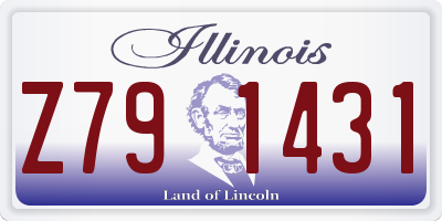 IL license plate Z791431