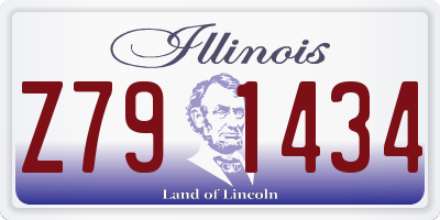 IL license plate Z791434